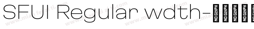 SFUI Regular wdth字体转换